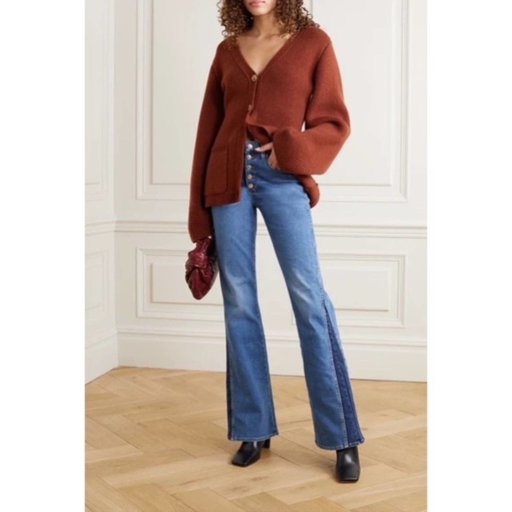 Veronica Beard High Rise Kiley Wide Leg Flare Jeans NEW Size 26 - Picture 4 of 9